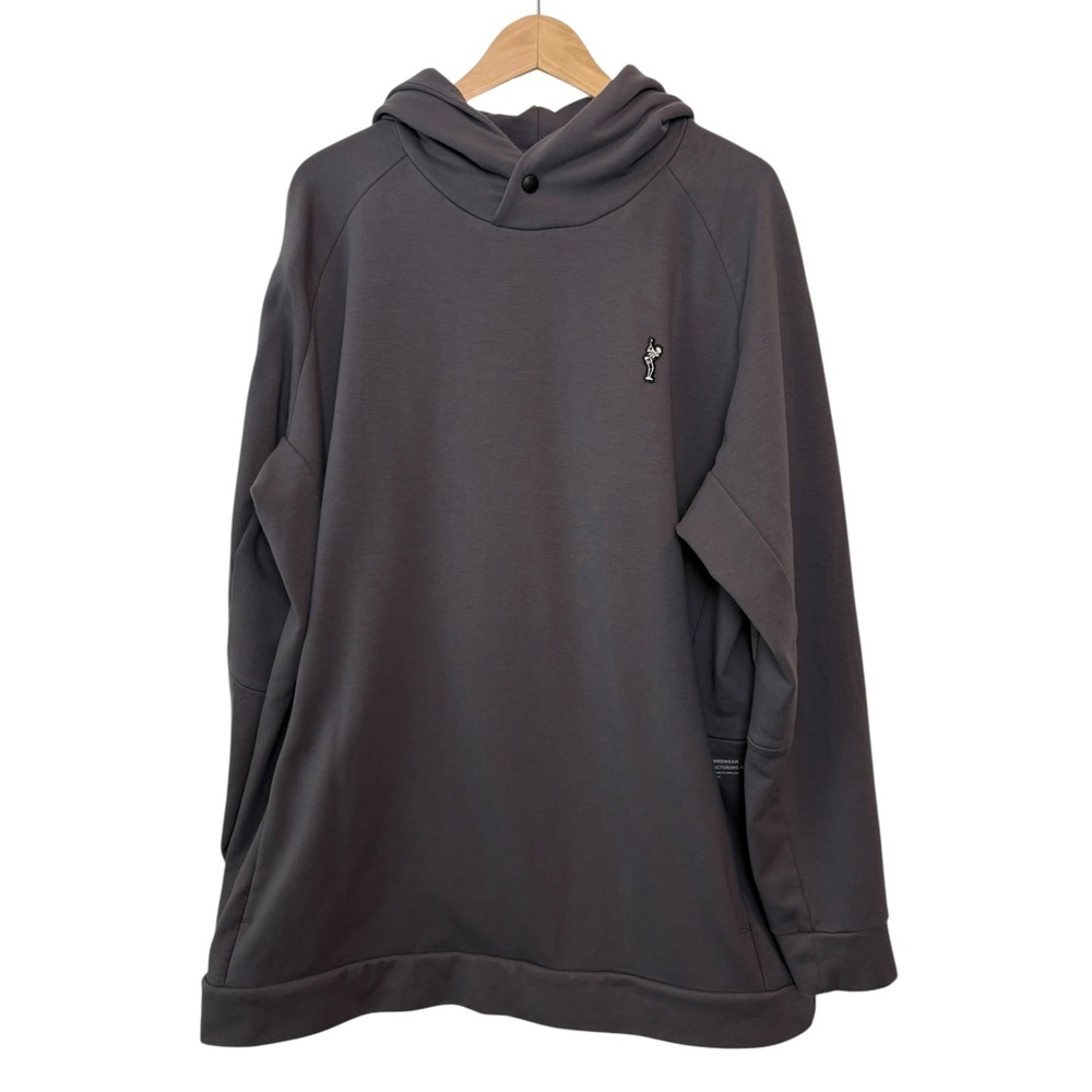 True Linkswear True Futures Staples Hoodie Dead Golfer Grey Golf Sweatshirt XXL - Picture 2 of 8